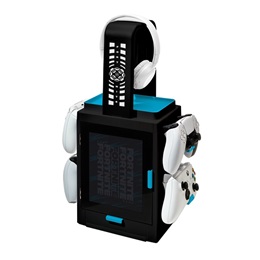 Numskull játéktartó állvány (szekrényes, LED-világítás, PS5 és Xbox Series kompatibilis)
