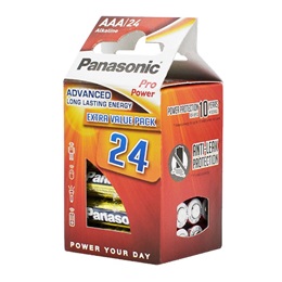Panasonic Pro Power elem (AAA, LR03PPG, 1.5V, alkáli) 24db /csomag