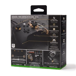 PowerA Advantage Xbox Series X/S vezetékes kontroller (USB-C, 3 m kábel, kompatibilis: Xbox Series X/S, Xbox One, Window