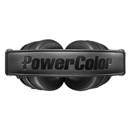 PowerColor Alphyn AH10 vezeték nélküli fejhallgató sztereo (2,4 GHz vevő, mikrofon, DTS, virtuális 7.1, 3,5 mm jack, 50