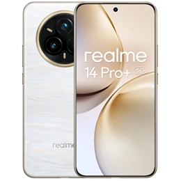 Realme 14 Pro+ 5G mobiltelefon (6,83" OLED, 1,5K, 120Hz, 512 GB, 12 GB RAM, dualsim, 6000 mAh, 80W, fehér)