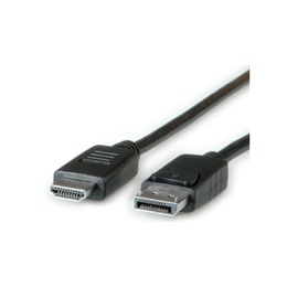 Roline DisplayPort - HDMI kábel (DisplayPort apa / HDMI apa, 2 m, fekete)