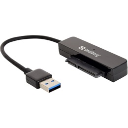 SANDBERG külső HDD ház (2,5", SATA, USB 3.0, USB-A)