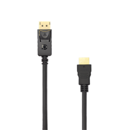 SBOX DP - HDMI kábel (DP dugó / HDMI dugó, 2 m, 3840 x 2160 @ 30Hz, fekete)