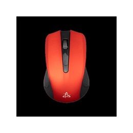 SBOX WM-109R vezeték nélküli egér (1000 DPI, 3 gomb, optikai, 2,4 GHz USB, piros)