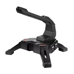 Sandberg 2-in-1 USB Hub Bungee (4x USB2.0, egérkábel-rendező, fekete)