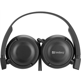 Sandberg Headphone Travel fejhallgató (1,2 m, 3,5 mm jack, 40 mm driver, 32 ?, kábelvezérlő)