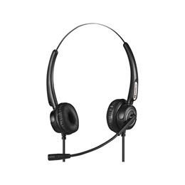 Sandberg Headset Pro mikrofonos fejhallgató (USB, RJ9/R11, sztereo, fekete)
