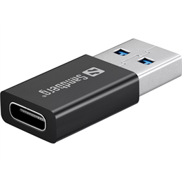 Sandberg Külső DVD-író (USB-C/USB-A, 30 cm kábel, CD 24x, DVD 24x, DVD írás 8x, DVD±R DL 6x, LED)