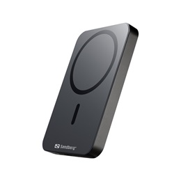 Sandberg Mag Wireless Powerbank 5000 hordozható akkumulátor (5000 mAh, USB-C 18W bemenet, USB-C 20W kimenet, vezeték nél