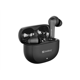 Sandberg Play n Go Wireless fejhallgató (v6.0, mikrofon, 10 mm driver, USB-C, 20-24 óra üzemidő)