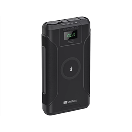 Sandberg Survivor hordozható akkumulátor 76800 (76800 mAh, 276,5 Wh, Li-Ion, 100W PD, 15W vezeték nélküli töltés, pass-t