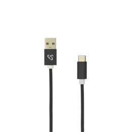 Sbox USB adat- és töltőkábel (A dugó / C dugó, 1,5 m, fekete)