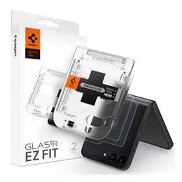 Spigen EZ Fit képernyővédő üveg (2.5D, tokbarát, ultravékony, 0.2mm, 9H, segédkeret, átlátszó)