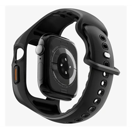 Spigen Liquid Air Pro szilikon óra keret (szilikon szíj, ütésálló, prémium, fekete)
