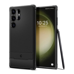 Spigen Rugged Armor  Samsung Galaxy S23 Ultra tok (fekete)