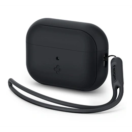 Spigen silicone fit szilikon tok (kézpánt, fekete) Apple airpods pro 2