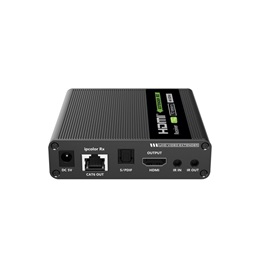 Techly HDMI 4K extender vevőegység IDATA EXT-676R (70 m, Cat6/6A/7, fekete)