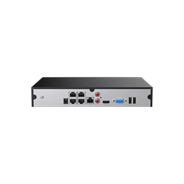 Tenda TN3104-4P NVR rögzítő (4 csatorna, H.265+, max. 8 MP, 4x RJ45 PoE (802.3at), 2x USB, 1x SATA (max. 10 TB))