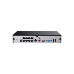 Tenda TN3108-8P NVR rögzítő (8 csatorna, H.265+, max. 8 MP, 8x RJ45 802.3at PoE, 2x USB, 1x SATA, max. 10 TB, beépített