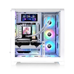 Thermaltake View 390 Air táp nélküli ablakos Mid Tower számítógépház fehér