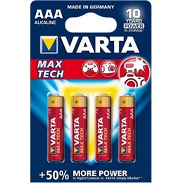 Varta Longlife Max Power AAA mikro elem (4db)