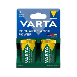 Varta Recharge Accu Power elem (D, LR20, 1.2V, 3000 mAh, Ni-MH, újratölthető) 2db/csomag