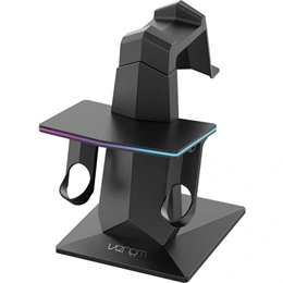 Venom Meta Quest 2/3/3S tartó állvány VS4215 (USB-C töltőkábel, 2 kontrollertartó, beépített vezérlés, 7 színű világítás