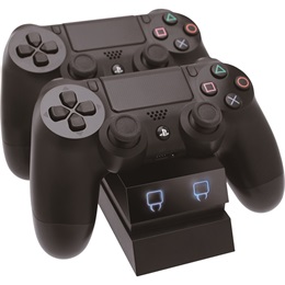 Venom PS4 dupla töltőállomás VS2732 (fekete, micro USB, 2 db, USB-kábel tartozék)