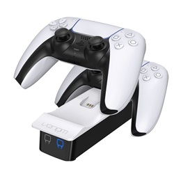 Venom PS5 dupla töltőállomás (dokkoló, 2 db DualSense töltése, fehér)
