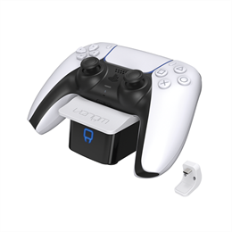 Venom PS5 töltőállomás VS5000 (dokkoló és töltő, 1 kontroller gyors töltése, piros/kék LED, fehér)