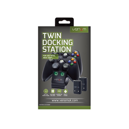 Venom Xbox 360 dupla töltőállomás (2 akkumulátor, fekete)