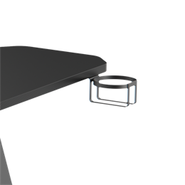 WhiteShark WS Helix Gamer asztal (120x60x1,6 cm, magasság 75 cm, teherbírás 75 kg, fekete)