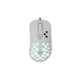 White Shark AZRAEL-W vezetékes gamer egér (optikai, 7200 DPI, 6 gomb, RGB, USB, 1,5 m, fehér)