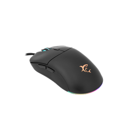 White Shark BAGDEMAGUS-B gamer egér (fekete, optikai, 6 gomb, 7200 DPI, RGB, 64 g)