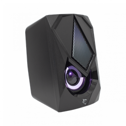 White Shark Beat RGB vezetékes hangszóró (2.0, 6 W, RGB, 3,5 mm jack, USB táp, fekete)