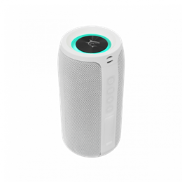 White Shark Conga bluetooth hordozható hangszóró (v5.0, 1800 mAh belső akku, 10 W, TWS, 4-6 óra, fehér)