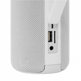 White Shark Conga bluetooth hordozható hangszóró (v5.0, 1800 mAh belső akku, 10 W, TWS, 4-6 óra, fehér)