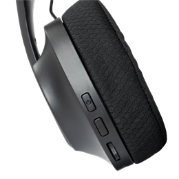 White Shark Falcon-B GH-2441B vezeték nélküli gamer fejhallgató sztereo (mikrofon, USB-C töltés, 3,5 mm jack, 40 mm, fek