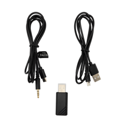 White Shark Falcon-B GH-2441B vezeték nélküli gamer fejhallgató sztereo (mikrofon, USB-C töltés, 3,5 mm jack, 40 mm, fek