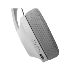 White Shark Falcon-W GH-2441W vezeték nélküli gamer fejhallgató sztereo (mikrofon, 40 mm, 3,5 mm jack, USB-C töltés, feh