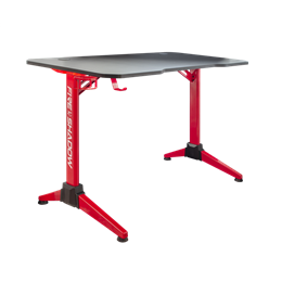 White Shark Fire Shadow RGB Gamer asztal (120x60x75 cm, USB 5V, teherbírás 100 kg, fekete, piros)