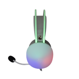 White Shark Firefly GH-2342-W gamer fejhallgató (2 x 3,5 mm + USB, mikrofon, RGB, vezetékes, fehér)