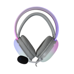 White Shark Firefly GH-2342-W gamer fejhallgató (2 x 3,5 mm + USB, mikrofon, RGB, vezetékes, fehér)