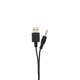 White Shark Flow RGB vezetékes hangszóró (2.0, 2x2,5W, RGB, 3,5 mm jack, USB táp, 1,35 m kábel, fekete)