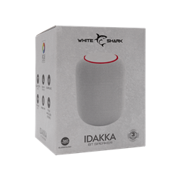 White Shark GBT-619W Idakka-W bluetooth hangszóró (v5.1, 2x5W, 2400 mAh akkumulátor, TWS, RGB, fehér)