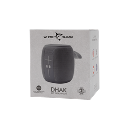 White Shark GBT-888G bluetooth hordozható hangszóró (v5.1, 1200mAh belső akku, 5W, TWS, szürke)