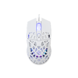 White Shark GM-5018W Caradoc-W gamer egér (vezetékes, optikai, 7 gomb, 7200 DPI, RGB, USB, fehér)