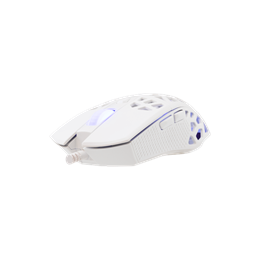 White Shark GM-5018W Caradoc-W gamer egér (vezetékes, optikai, 7 gomb, 7200 DPI, RGB, USB, fehér)