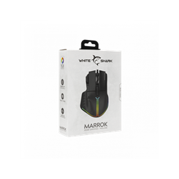 White Shark GM-9006B Marrok gamer egér (optikai, USB 2.0, 12000 DPI, 9 gomb, fekete)